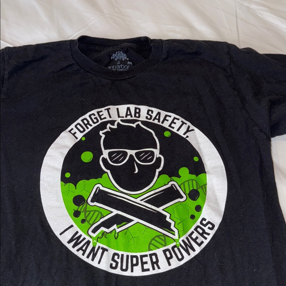 Arbor Black T-Shirt with Science Graphic - Picture 2 of 4